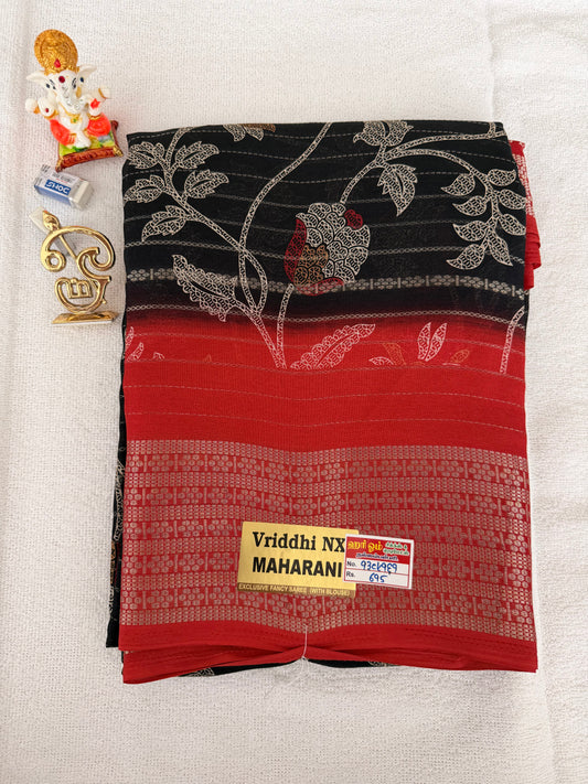 Dola Silk Saree Flower Design