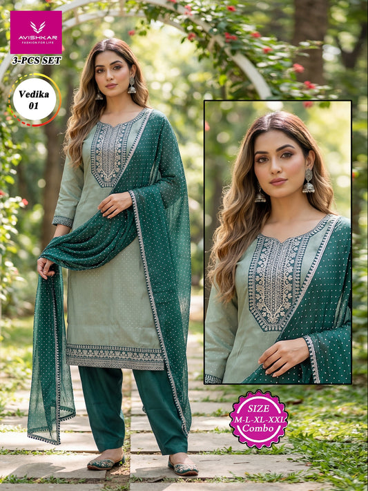 Vedika Tops 3pcs set